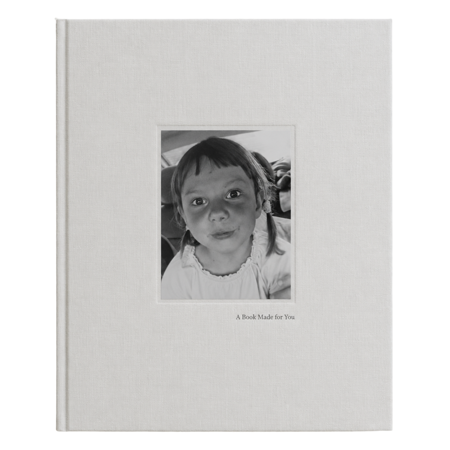 A realistic hardcover album representing Urtė's birthday book